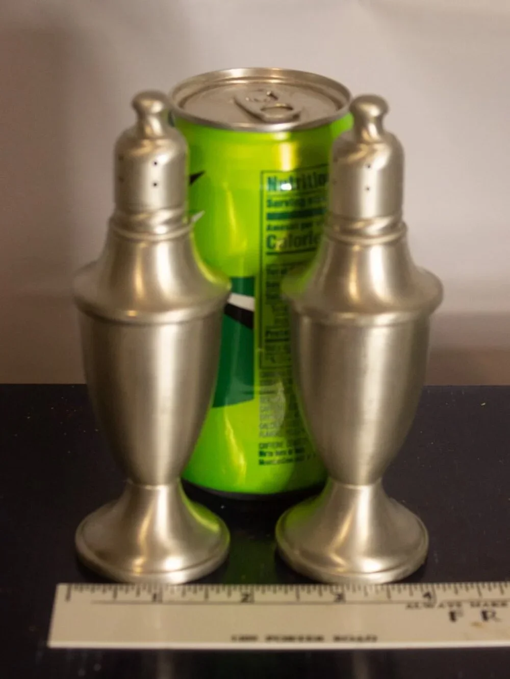 WEB Pewter Salt & Pepper Shakers (Weighted)